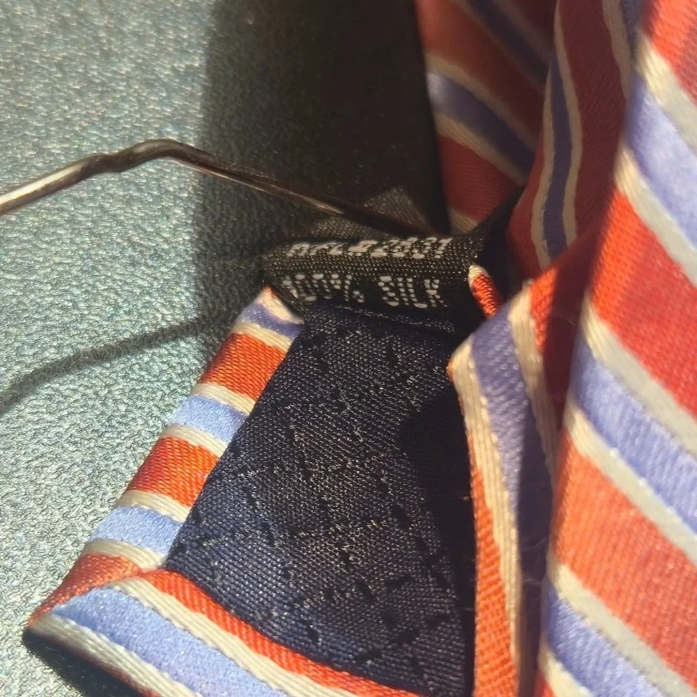 Club Room Diagonal Striped 100% Silk‎ Repp Tie